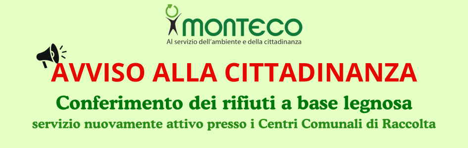 Ripresa del conferimento dei rifiuti a base legnosa