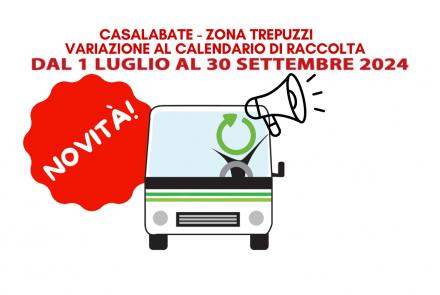  MARINA DI CASALABATE LATO DI TREPUZZI: VARIAZIONE AL CALENDARIO DI RACCOLTA DEI RIFIUTI