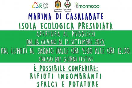 RIAPRE L'ISOLA ECOLOGICA DI CASALABATE